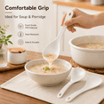 thumbnail image 4 of ABCISI Rice Paddle Spoon Set, Nonstick PPS Rice Scooper, Soup Ladle and Porridge Spoon for Rice, Soup, Potatoes and Everyday Cooking, White, 3 Pcs, 4 of 6