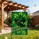 thumbnail image 4 of Decoraciones para el Día de San Patricio, Accesorios para el Día de San Patricio, Regalos para el Día de San Patricio. Bandera de jardín de doble cara con diseño de "Feliz Día de San Patricio", bander, 4 of 6