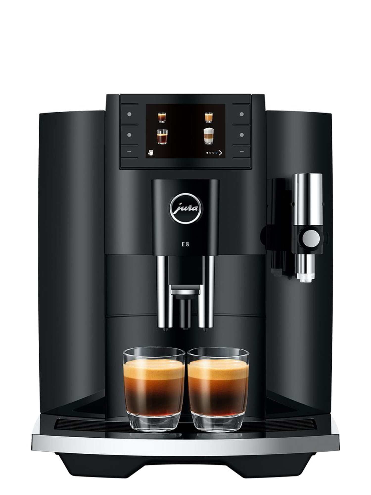 Jura E8 Automatic Espresso Machine | 17 Recipes | Piano Black | 15648