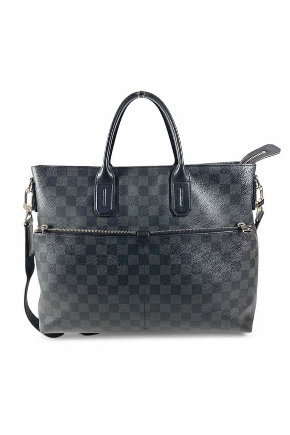 Pre-Owned LOUIS VUITTON N41564 Damier Graphite 7DW Briefcase, Seven Days a Week Tote Bag,...