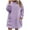 Purple, variant on Lenpel Women's Plus Size Fleece Sweatshirts Long Sleeve Mock Neck Fuzzy Oversized Sweatshirts Plus Warm Pullover Tunic Tops with Pockets(Purple,X-Large)