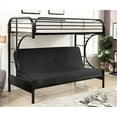 thumbnail image 2 of Furniture of America Hayley Metal Twin over Futon Bunk Bed in Black, 2 of 9