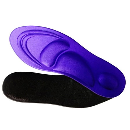 Worallymy Flat Feet Arch Soft Support Shoe Insole Pad Breathable Elastic Massage Sponge Shoe Inlay Women