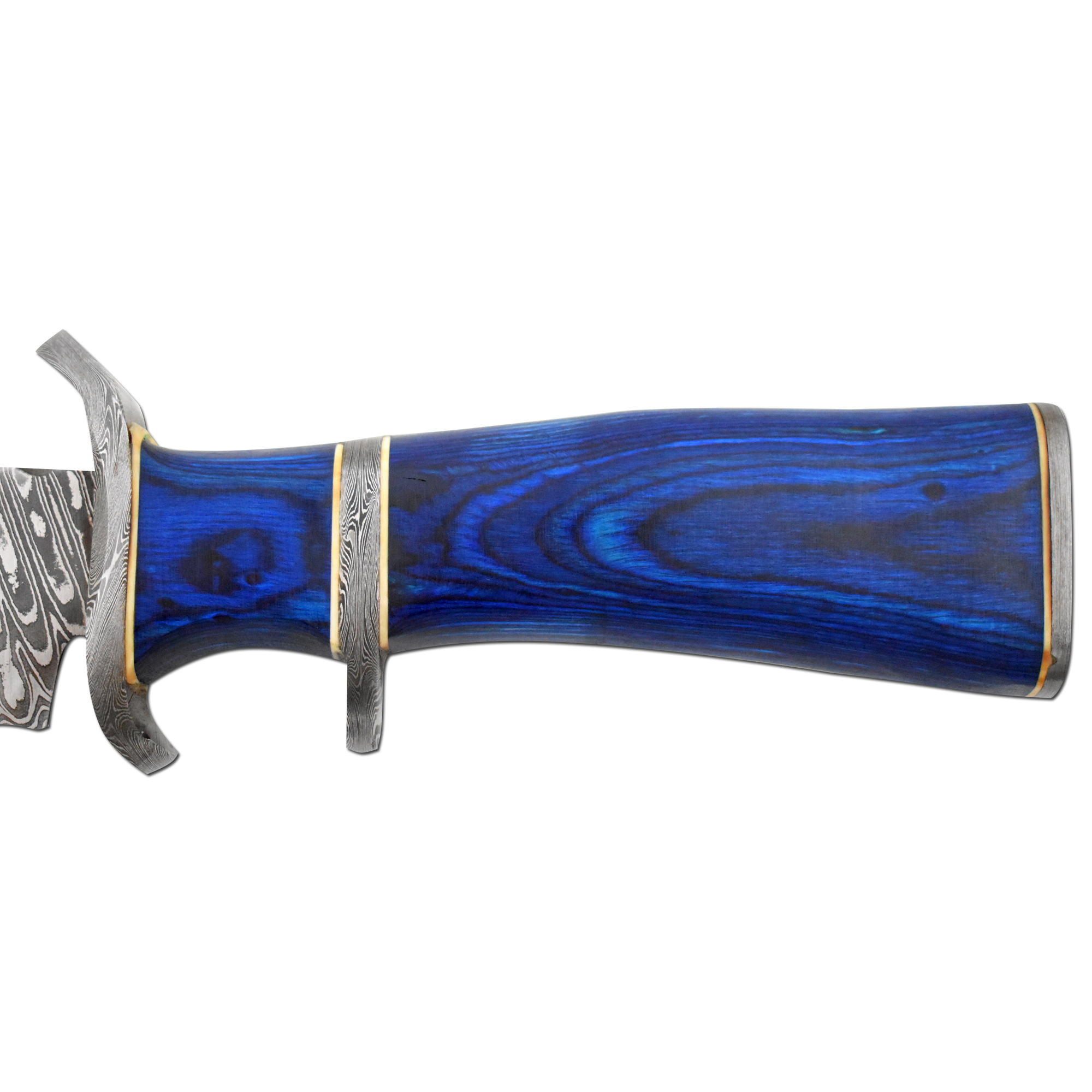 Old Ram Handmade Custom Damascus Hunting Bush-craft Knife with Sheath