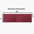 thumbnail image 3 of 2 Pack Buffalo Check Plaid Window Valances, Red and Black Kitchen Curtains for windows, Farmhouse Window Treatment Decor Curtains, 16" x 56" Rod Pocket Valances, 3 of 7