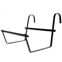 Railing Flower Box Holder,Happon 1 Pack Window Planter Box Bracket, Hangers Flower Box Shelving for Outdoor Window Sill, Deck, Railing, Fences, Pergola, Balconies and Gardens