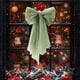 thumbnail image 4 of Adornos navideños, adornos navideños, regalos navideños, adornos navideños, lazo de nieve, adornos para árboles de Navidad, diseño de escenas de belleza para ventanas colgantes, lazo de malla, 4 of 6