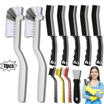11 Pcs Crevice Cleaning Brush Set, Multifunctional Hard Bristle Cleaning Tools for Kitchen, Bathroom, Sink