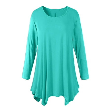 

Quealent Bustier Tops For Women Casual Loose Fit Pocket Shirts for Women Cute Mama Bear & Graphic Sweatshirt Tunic Tops Round Neck Sky Blue L