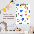thumbnail image 4 of FORMRS Acrylic Clipboard with Low Profile Clip Standard A4 Letter Size, 12.5" x 9", Blue Retro Triangles, 4 of 8