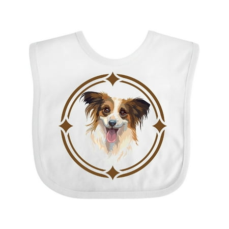 

Inktastic Papillon Dog Art Gift Gift Baby Boy or Baby Girl Bib