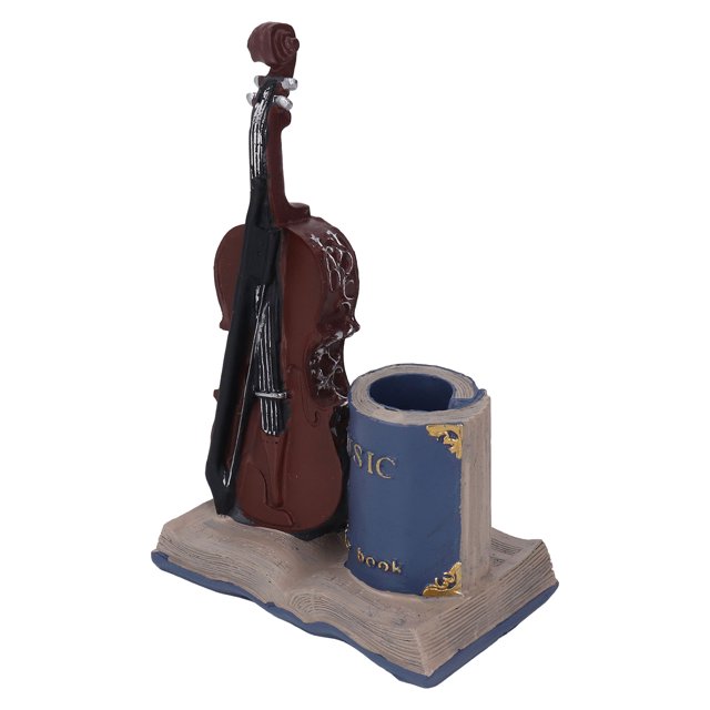 Portalápices retro saludable inodoro hermoso práctico vintage violín instrumento musical portalápices para habitación de estudiantes ANGGREK Otros