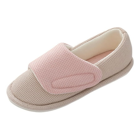 Gvdentm Women s Comfort House Slippers Memory Foam Cozy Warm Winter Shoes Outdoors Furry Slip on Slippers Pink 8.5