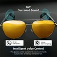 thumbnail image 5 of Ai Smart Glasses Bluetooth 5.4 with Translation for Men Women 160+Languages Color-Change Lens Chat GPT Assistant Free App Translator Glasses Meeting,Driver,Travel-Gold, 5 of 6