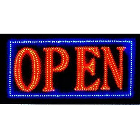 Latest 2017 Version High Energy Efficiency (More LEDs Less Power) Open Sign Vivid Attention Catcher Animated LED Neon Business Light Classic Look