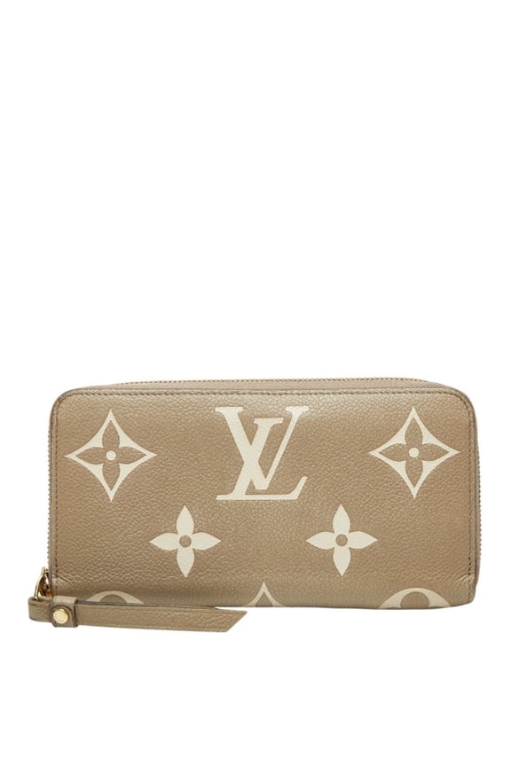 Pre-Owned Louis Vuitton Monogram Empreinte Zippy Wallet Round Zip Long M69794 Tourterelle...
