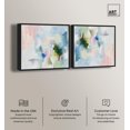 thumbnail image 2 of Art Remedy Modern Trendy Art Canvas, 12" x 12", Black Frame, Verdant Breeze Over White Set, 2 of 5