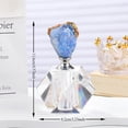 thumbnail image 3 of ABCISI 14ML Crystal-Glass Empty Perfume Bottle, Octagonal Vintage Refillable Small Essential Oil Bottles Home Decoration, Suitable for Custom Perfume and Essential Oil Collections (White & Blue), 3 of 14