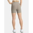 thumbnail image 4 of Avia Women's and Women's Plus Ribbed SoftSculpt Bike Shorts, Sizes XS-4X, 4 of 6