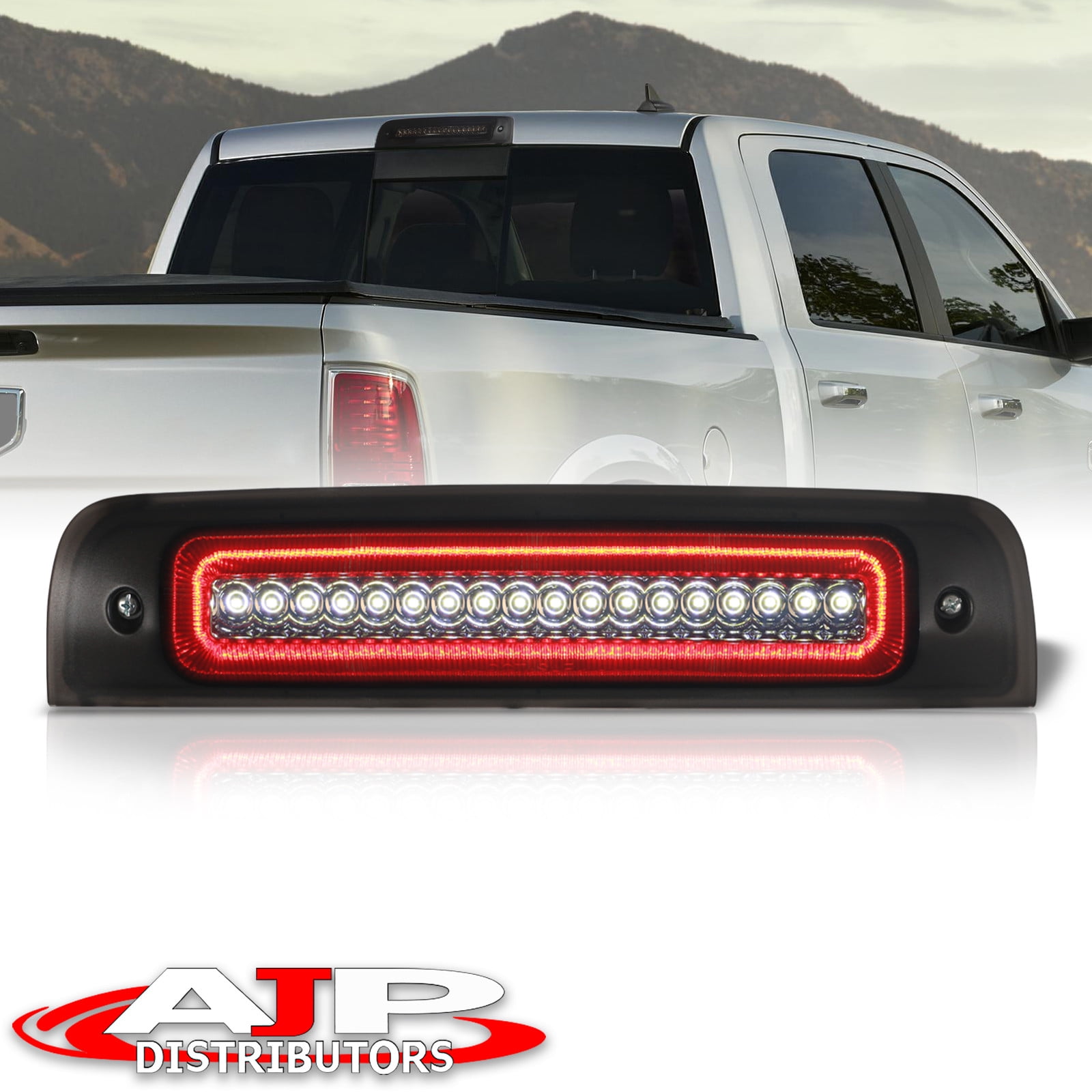 Third 3rd Brake Light For Dodge Ram 1500 2500 3500 2009-2018 Led Bar High Mount Stop Lights Rear Tail Cargo Lamps Clear Lens 