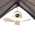 thumbnail image 1 of Ventilador Ventas Carpa Camping Portátil Techo Recargable para Al Aire Libre (crema), 1 of 9