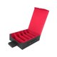 thumbnail image 1 of Caja de almacenamiento para tarjetas de juegos coleccionables, resistente al agua y fabricada en cuero sintético PU, con 5 filas. Rojo, 1 of 9