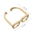 thumbnail image 4 of Miangastore Bague de Lunettes Dorée Lot de 1 0,83x0,79x0,27 Po, 4 of 8
