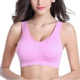 thumbnail image 3 of Padded T Shirt Bras for Women Large Size Underwear No Steel Ring Thin Bra Sports Yoga Underwear No Binding Underwear Underwire T-shirt Bra Padded Bralettes for Women Sexy, 3 of 3