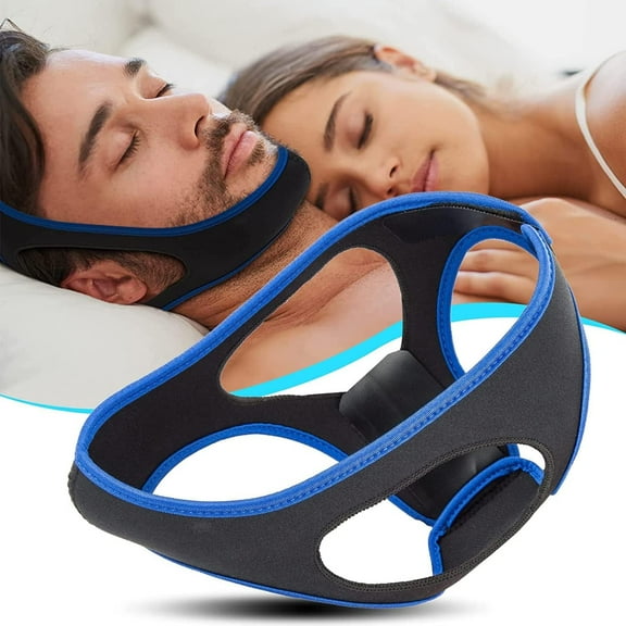 Chin Strap for CPAP Users, Anti Snore Chin Strap, Adjustable and Breathable Chin Strap for Snoring, Chin Straps to Keep Mouth Closed While Sleeping for Men and Women