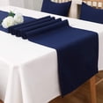 thumbnail image 4 of 1 piece Navy Blue Table Runner Inch Soft Colored Polyester Decorative Fabric Handmade Navy Blue Table Runner for Indoors, 4 of 5