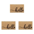 thumbnail image 1 of YWIYIUD Tapis d'Été Antidérapants 3 Pcs 23.62x15.75 Pouces pour Porte d'Entrée Extérieure et Intérieure, Tapis de Bienvenue Portable et Réutilisable pour Maison, Restaurant et Hôtel, 1 of 7