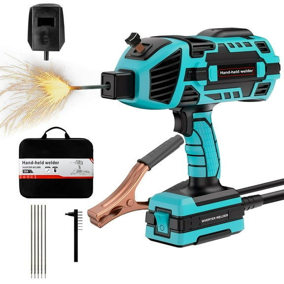 TRQWH 120A Welding Machine Handheld 110V Portable Stick Welder ARC Welder Machine IGBT Inverter Mini MMA Welder Machine Fit for 1/16"-1/8" Rods