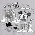 thumbnail image 2 of Disney - Mickey Mouse - Skyscraper, Airplanes, & Clouds Sketch - Men's Jersey Tank Top, 2 of 4