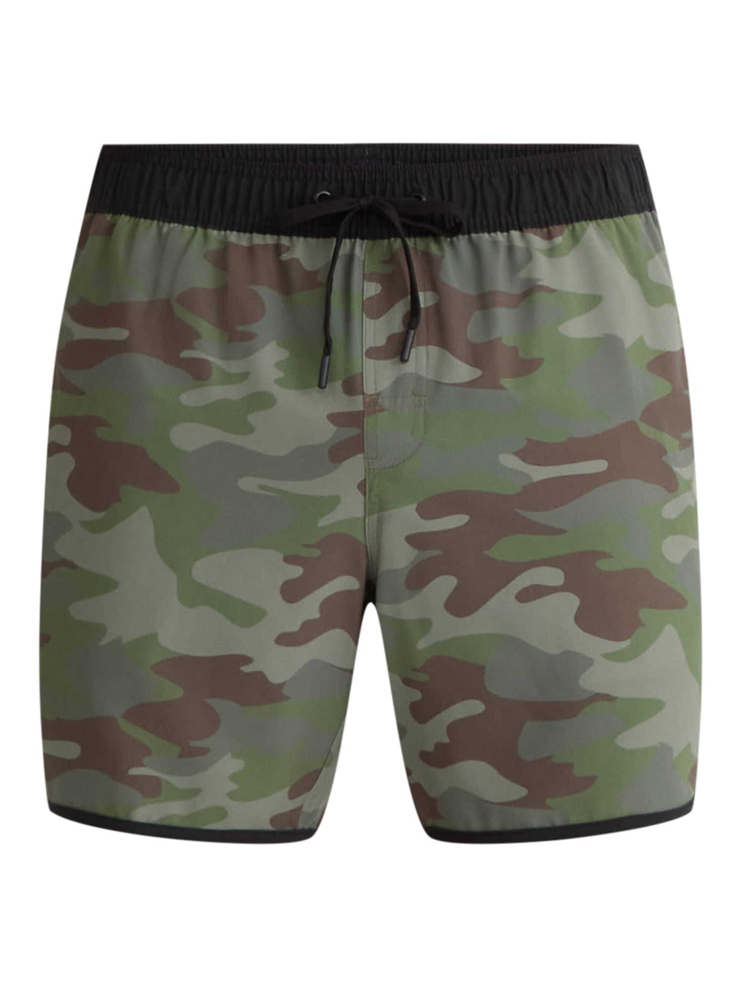 George Men's & Big Men's Dolphin Hem Swim Trunks, 7" Inseam, Size XS-3XL