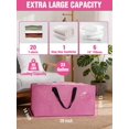 thumbnail image 3 of Bolsas de mudanza WORKPRO extra grandes, paquete de 4 con cremalleras y asas, 3 of 9