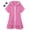 Hot Pink, variant on Toddler Girls Swimwear Cover Ups Kids Beach Bathing Suit Coverups Cute Bikini Swimsuit Tunic Dress With Sunglasses