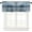 Navy Blue, variant on Navy Blue Window Valances, Abstract Art Valances for Windows Treatment Decor, Farmhouse Rod Pocket Decorative Curtain Valance for Bathroom Bedroom Living Room, 54 X 18 in Blue, 1 Panel