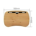 thumbnail image 7 of Fancyes Lap Table with Cushion Practical Wear Resistant Easy to Use Ergonomic Tray Portable for Home Crafting Office Laptops Writing 55cmx35cm, 7 of 7