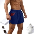 thumbnail image 2 of DDAPJ pyju Running Shorts for Men Lightweight Breathable Gym Shorts Athletic Training Workout Sports Shorts with Pockets Dark Blue XXXXL, 2 of 8