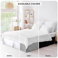 thumbnail image 3 of Faldón de cama LDC Lux Decor Twin, 40 cm, microfibra cepillada, color gris, 3 of 9