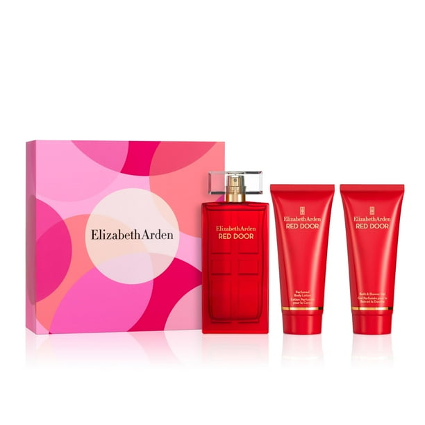 Set de regalo de perfume Elizabeth Arden Red Door para mujer 100 mL, 3 piezas