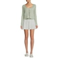 thumbnail image 2 of No Boundaries Juniors' Knit Pleated Mini Skirt, 2 of 5