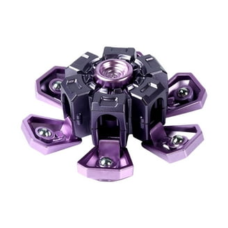 Rainbow Brass EDC Fidget Spinner Toy - High Speed, Multicolor Tri