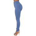 thumbnail image 5 of Womens Denim Skinny Pants Ladies High Waist Stretch Jeggings Slim Pencil Trousers, 5 of 6