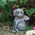 thumbnail image 4 of Pierre Tombale Commémorative pour Animaux, Cadeaux Commémoratifs pour Chat Chien, Ornement en Résine Chat Chiot Ange pour Perte de Chien, Statue Commémorative pour Maison Jardin Intérieur Patio Cadeau Réconfortant pour Propriétaires d'Animaux en Deuil Gris, 4 of 8