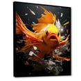 thumbnail image 2 of Designart "Ocean Dance of Orange Butterfly Fish III" Animals Framed Wall Art - Modern Orange Butterfly Fish Hallway Framed Wall Art Decor, 2 of 6