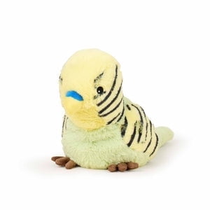 Green Parakeet Warmies Cozy Plush Heatable Lavender Scented Stuffed Animal