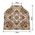 thumbnail image 2 of PKQWTM Bandanna An Ornate Beige Brown Colors Cream Nursing Cover Baby Breastfeeding Infant Feeding Cover Baby Car Seat Cover, 2 of 2