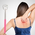 thumbnail image 2 of Stainless Steel Telescopic Rod Extendable Back Scratchers for Adults Bear /Rake Scratcher for Scratching Instant From, 2 of 5