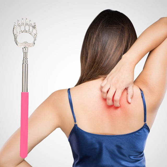 WIFKLSIIPG Stainless Steel Telescopic Rod Extendable Back Scratchers for Adults Bear /Rake Scratcher for Scratching Instant From